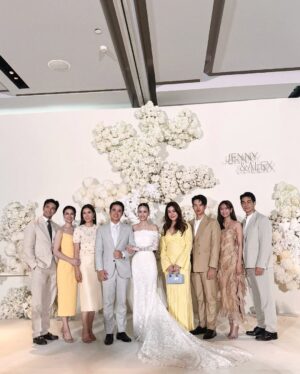 Rinrada Kaewbuasai Instagram - this morning was filled with love and joy 💗 congratulations once again to the lovely bride and groom @jennyy_jc @alexrendell ♡