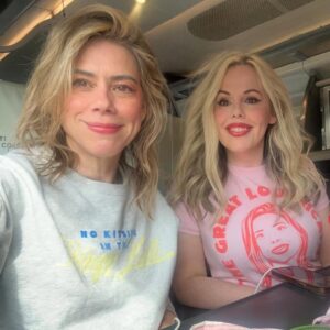 Roisin Conaty Instagram - Train photoshoot modelling @louliesanders merch! She’s on tour don’t you know! ❤️