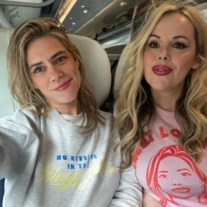 Roisin Conaty Instagram - Train photoshoot modelling @louliesanders merch! She’s on tour don’t you know! ❤️