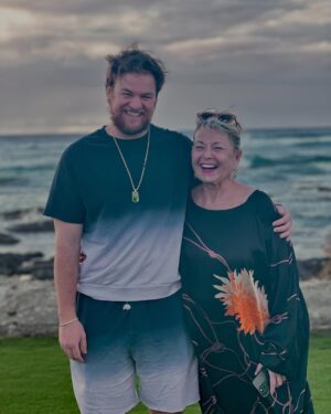 Roseanne Barr Instagram - Me and my youngest last year in Hawaii.