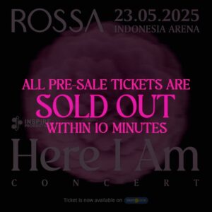 Rossa Instagram - Dikasi hadiah ultah yang sungguh indah🥹 Makasii buat temen2 pecinta Rossa yang udah sangat semangat war tiket aku, nungguin dari beberapa jam sebelumnya trus antri ribuan orang sampai akhirnya semua pre-sale tiketnya SOLDOUT dalam 10 menit. Aku bersyukur bangettt buat hari ini❤️🥹