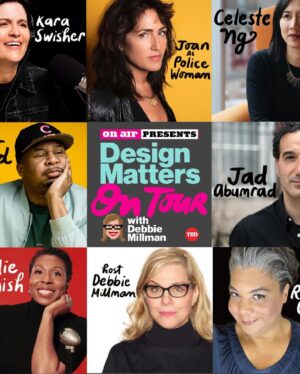 Roxane Gay Instagram - Twenty years ago today, Debbie Millman started her podcast Design Matters. Week after week, for the next twenty years, she sat in conversation with the world’s most interesting creative people. In each episode, Debbie explores the arc of someone’s creative life. She asks well-researched, probing questions and inevitably, because of the rigor of her research, guests ask, “How did you know that?” They marvel at a question she’s posed that they’ve never been asked before. That takes talent. When you are regularly interviewed, you develop a script. You go on autopilot and, frankly, you are asked the same questions over and over again. Debbie endeavors to break up that script and get authentic answers from her guests. 
 
Over 20 years, Debbie has spoken to more than 600 guests. Her body of work is a masterclass on what it takes to succeed, to learn from failure, to experiment, to navigate the challenges and pleasures of success, and most importantly, to be audaciously creative. She works alongside the amazing producer Curtis Fox, but I must tell you Debbie does most of the pre-production herself. She does her own research, crafts her own questions, and books her guests. It’s remarkable. Each week, I watch her work so hard on Design Matters, putting her whole heart and the ferocity of her intellect into the endeavor. The show is not just a labor of love. It is one of the most central labors of her life.
 
And Debbie, herself, is audaciously creative. She is an artist, and a designer, and a preeminent brand strategist. She is a dynamic educator and dedicates much of her time, these days, to working with nonprofit organizations that fight LGBTQIA discrimination, work to end gender-based and sexual violence, and otherwise strive to make the world a better place. I don’t know how much longer she will make Design Matters, but my goodness, what a magnificent show she has created.

TWENTY YEARS! I don’t know that anyone has been doing it longer or better. Congratulations @debbiemillman. I could not be prouder of you and the show you’ve created. (Also, guys, when she is doing the podcast her voice register falls into what I call “podcast voice.” It’s hella sexy.)