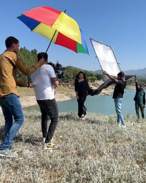 Sadia Khan Instagram - #behindthescenes #sadiakhan #imranabbas #greentv
