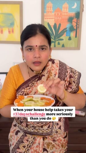 Saloni Daini Instagram - Grateful for gangu and the #37dayschallenge 🥹❤️