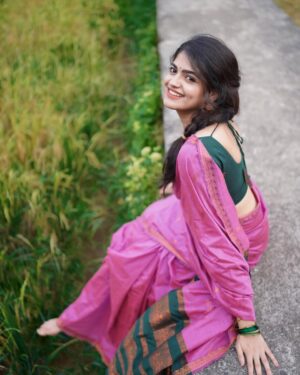 Sangeerthana Vipin Instagram - 🍃

📸 @suhail_choyi_photography 
🥻 @kaithari_nesavu_sarees 

#traditional #photooftheday #photography #saree #instagram #instalike #instagood #sareelove #sangeerthanavipin #traditionalwear