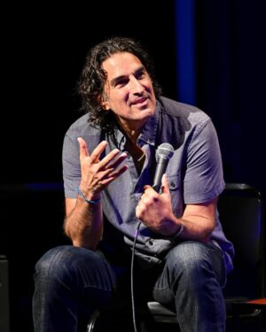 Sarah Cooper Instagram - I know I look short here but to be fair these men are both over 7 feet tall. Thank you @zachsherwin and @symphonyspace for having me, and thank you @garygulman for getting all the hard answers and pretending to let me get the easy ones. Go see The Crossword Show when it comes to you!! Photos by Sean Sine ❤️