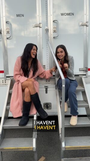 Sarah Desjardins Instagram - @simonekessell   @sarahdesjardins graduated from Truth or Dare to Never Have I Ever 🤭 #Yellowjackets