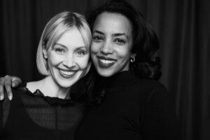 Sarah Gadon Instagram - Thank you @davisfactor for capturing an unforgettable night with @getenesh @smashboxcanada 🫶