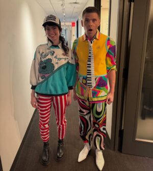 Sarah Sherman Instagram - now whyyyyy does mikey look better in my own clothes than me ❓❓❔