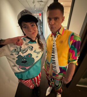 Sarah Sherman Instagram - now whyyyyy does mikey look better in my own clothes than me ❓❓❔