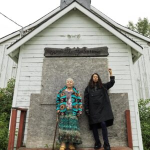 Sarain Fox Instagram - My Auntie Mary is a survivor of genocide. 
.
I stand beside her with new life to carry on her ways. 
.
Watch “Inendi” on @cbcgem - Link in bio ✊🏽 #inendi #indigenousstories
.
📸 @ratul_debnath