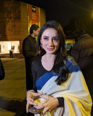 Sarwat Gilani Instagram - Lahore Literature Festival what a treat! 

Sari @thepinktreecompany