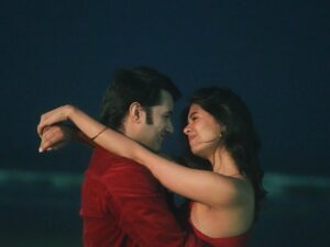 Sejal Kumar Instagram - kahin chale music video is ALSO coming on the 14th Feb along with my EP finding joy! 🧩 

HUGE thanks to @rishabhchawlaaa for being the best co-actor and surviving our full night shoot on the streets of mumbai!! 💓💓

this EP is my journey through self doubt and sadness to finding myself and joy through it all! Kahin Chale is a song I wrote again about long distance and wanting that person with you!! The music video is sooo dreamy and beautiful all thanks to the wonderful work done by @joeysmovie 😇 @varshaaa101 for managing everything like a pro! 
@ramyapothuri for writing w me and producing! 

stay tuned! My heart went in this one!

Sejal’s outfit-

Outfit top @select_staples
Skirt @lazostore.in
Neckpiece @julrey_designs 
Styled by @Vailanciaaa 
Style team @thetrendby_aman