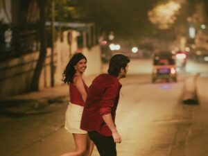 Sejal Kumar Instagram - kahin chale music video is ALSO coming on the 14th Feb along with my EP finding joy! 🧩 

HUGE thanks to @rishabhchawlaaa for being the best co-actor and surviving our full night shoot on the streets of mumbai!! 💓💓

this EP is my journey through self doubt and sadness to finding myself and joy through it all! Kahin Chale is a song I wrote again about long distance and wanting that person with you!! The music video is sooo dreamy and beautiful all thanks to the wonderful work done by @joeysmovie 😇 @varshaaa101 for managing everything like a pro! 
@ramyapothuri for writing w me and producing! 

stay tuned! My heart went in this one!

Sejal’s outfit-

Outfit top @select_staples
Skirt @lazostore.in
Neckpiece @julrey_designs 
Styled by @Vailanciaaa 
Style team @thetrendby_aman