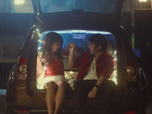 Sejal Kumar Instagram - kahin chale music video is ALSO coming on the 14th Feb along with my EP finding joy! 🧩 

HUGE thanks to @rishabhchawlaaa for being the best co-actor and surviving our full night shoot on the streets of mumbai!! 💓💓

this EP is my journey through self doubt and sadness to finding myself and joy through it all! Kahin Chale is a song I wrote again about long distance and wanting that person with you!! The music video is sooo dreamy and beautiful all thanks to the wonderful work done by @joeysmovie 😇 @varshaaa101 for managing everything like a pro! 
@ramyapothuri for writing w me and producing! 

stay tuned! My heart went in this one!

Sejal’s outfit-

Outfit top @select_staples
Skirt @lazostore.in
Neckpiece @julrey_designs 
Styled by @Vailanciaaa 
Style team @thetrendby_aman