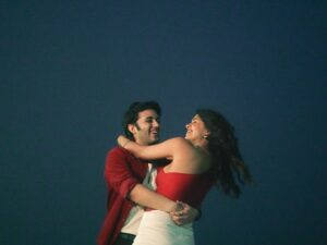 Sejal Kumar Instagram - kahin chale music video is ALSO coming on the 14th Feb along with my EP finding joy! 🧩 

HUGE thanks to @rishabhchawlaaa for being the best co-actor and surviving our full night shoot on the streets of mumbai!! 💓💓

this EP is my journey through self doubt and sadness to finding myself and joy through it all! Kahin Chale is a song I wrote again about long distance and wanting that person with you!! The music video is sooo dreamy and beautiful all thanks to the wonderful work done by @joeysmovie 😇 @varshaaa101 for managing everything like a pro! 
@ramyapothuri for writing w me and producing! 

stay tuned! My heart went in this one!

Sejal’s outfit-

Outfit top @select_staples
Skirt @lazostore.in
Neckpiece @julrey_designs 
Styled by @Vailanciaaa 
Style team @thetrendby_aman