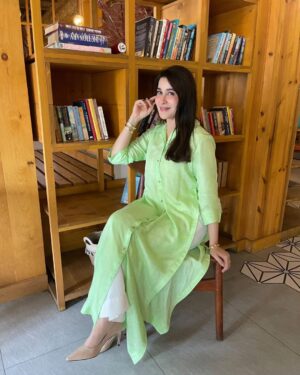 Shaista Lodhi Instagram - Happy Independence Day 🇵🇰 

Dr. Shaista Lodhi wearing green from Sheen’s upcoming Co-ord Collection — a perfect symbol of freedom and elegance. 

#ShaistaLodhi #SheenByShaistaLodhi #independenceday #independenceday2024 #coordset #ComingSoon
