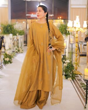 Shaista Lodhi Instagram - Wearing @sheenbyshaistalodhi at wedding reception.

📷 @black_ink_studio_ 

#ShaistaLodhi