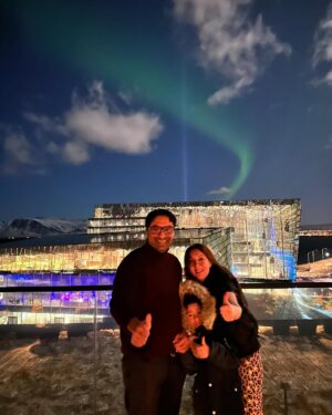 Sharmila Faruqui Instagram - Under the shimmering magic of the Northern Lights 🌌 A night where the universe danced and whispered its secrets ❄️✨