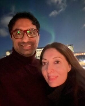 Sharmila Faruqui Instagram - Under the shimmering magic of the Northern Lights 🌌 A night where the universe danced and whispered its secrets ❄️✨