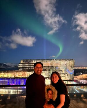 Sharmila Faruqui Instagram - Under the shimmering magic of the Northern Lights 🌌 A night where the universe danced and whispered its secrets ❄️✨