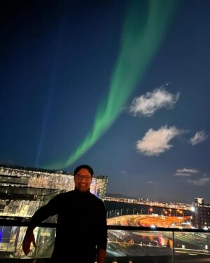 Sharmila Faruqui Instagram - Under the shimmering magic of the Northern Lights 🌌 A night where the universe danced and whispered its secrets ❄️✨