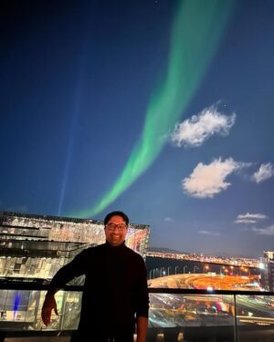 Sharmila Faruqui Instagram - Under the shimmering magic of the Northern Lights 🌌 A night where the universe danced and whispered its secrets ❄️✨