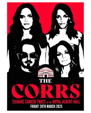Sharon Corr Instagram - We absolutely LOVE this limited edition poster art that the @teenage_cancer trust have created to celebrate our performance at the @royalalberthall on Friday 28th March! 🎟️ Event link in bio. Posters will be available to buy on the night ❤️ 

#TeenageCancerGigs #TeenageCancerTrust