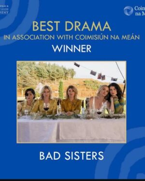 Sharon Horgan Instagram - Thanks to @iftaacademy for a great night.  Such impressive work made this year by Irish talent across the board so was not expecting to get a look in.  But I'm happy for all the Bad Sisters season 2 team.  And I'm really glad I got to talk about my dad who was always so fascinated and impressed by the skills of all the crew who worked in the show. He attended the IFTAs twice and charmed the pants off everyone.  Mum did it by herself this time and I was so very proud.  So preoccupied was I with talking about dad that I managed to forget pretty much everyone including (I think, it's a bit of a blur) the most important member of the team @dearbhlawalsh. Without her the show just wouldn't have been the same or anything like it.  She's the best of the best.  And to all our writers too; Ailbhe Keogan, @karenmcogan, Malcolm Campbell, Perrie Balthazar and @akapaulhoward . 
Huge thanks to all the @mermantvfilm team and to  @appletv especially Jay Hunt and Fiona (Apple) McDermott . We literally couldn't have done it without yee. 
 
Girl thanks coming up;;
Make up; @unafarrellmua 
Hair; @garethbromell 
Skin; @keren_bartov 
Styling; @racheldavisfashionstylist
Dress; @zimmermann 
Shoes; @ginashoesofficial 
Jewellery; @sonia_petroff, @ruhajewellery, @kismetbymilka, @sifjakobsjewellery 
Bag; @august_night.ie 
Emergency surgery; @forestgreenclinic 
#badsisters