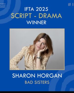 Sharon Horgan Instagram - Thanks to @iftaacademy for a great night.  Such impressive work made this year by Irish talent across the board so was not expecting to get a look in.  But I'm happy for all the Bad Sisters season 2 team.  And I'm really glad I got to talk about my dad who was always so fascinated and impressed by the skills of all the crew who worked in the show. He attended the IFTAs twice and charmed the pants off everyone.  Mum did it by herself this time and I was so very proud.  So preoccupied was I with talking about dad that I managed to forget pretty much everyone including (I think, it's a bit of a blur) the most important member of the team @dearbhlawalsh. Without her the show just wouldn't have been the same or anything like it.  She's the best of the best.  And to all our writers too; Ailbhe Keogan, @karenmcogan, Malcolm Campbell, Perrie Balthazar and @akapaulhoward . 
Huge thanks to all the @mermantvfilm team and to  @appletv especially Jay Hunt and Fiona (Apple) McDermott . We literally couldn't have done it without yee. 
 
Girl thanks coming up;;
Make up; @unafarrellmua 
Hair; @garethbromell 
Skin; @keren_bartov 
Styling; @racheldavisfashionstylist
Dress; @zimmermann 
Shoes; @ginashoesofficial 
Jewellery; @sonia_petroff, @ruhajewellery, @kismetbymilka, @sifjakobsjewellery 
Bag; @august_night.ie 
Emergency surgery; @forestgreenclinic 
#badsisters