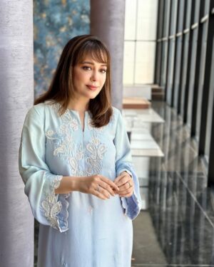 Shazia Naz Instagram - Eid ul Adha Mubarak 🩵

Kaftan @ansabjahangirstudio 

#shazianazkhan #eiduladha2024 #eidmubarak #eidoutfit #fitcheck #whatiworetoday #styleinspo