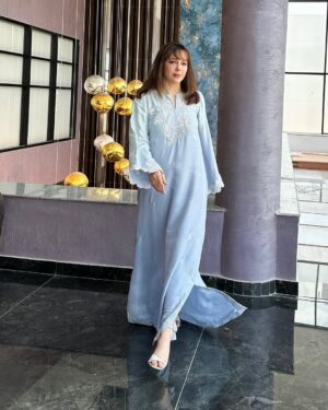 Shazia Naz Instagram - Eid ul Adha Mubarak 🩵

Kaftan @ansabjahangirstudio 

#shazianazkhan #eiduladha2024 #eidmubarak #eidoutfit #fitcheck #whatiworetoday #styleinspo