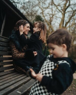 Shenae Grimes-Beech Instagram - We never get photos all together as a family so this was such a gift. Thank you to the wonderful @sarakhanov for capturing our little unit so beautifully 🖤