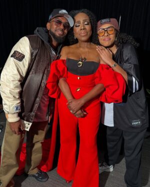 Sheryl Lee Ralph Instagram - Two years ago, I had the absolute honor of standing on that Super Bowl stage, lifting every voice and SANGIN’ honey! I did it in style, thanks to my fabulous daughter @ivycoco23, who had me snatched in a custom @harbison.studio masterpiece. The @philadelphiaeagles were there then, and they are BACK, ready to handle some unfinished business. Lord, let this outcome be different because I CANNOT take another Chiefs victory. Big up to my dear @ledisi who will be singing Lift Every Voice and Sing this year and @adamblackstone , the maestro himself, leading the music this year. I am so proud of you! Now let’s go Birds! Fly Eagles Fly!