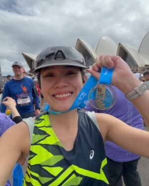 Sheryl Sheinafia Instagram - i’m beyond happy to have finished the @sydney_marathon! this journey has been nothing short of challenging. balancing the responsibility of training for my first marathon while juggling my life as a musician and entrepreneur has often felt overwhelming. there were many times when i wondered if i could keep up, but meeting people along the way who showed me that it’s never too late to chase your dreams kept me going. their experiences and perseverance inspired me to push forward, no matter how tough things got.

the unwavering support from my community, sheinafiaz, and the new friends i made through 'she-runs' gave me even more motivation to keep moving. they believed in me, and i didn’t want to let them down. through them, i realized that even when life hands you lemons, it’s never too late to bounce back. this marathon was a way of proving to myself that despite all the obstacles, i can achieve things i never thought possible.

i owe so much of this success to the people who stood by me. thank you to @asicsid @andriyanto.run @fauzannhzm @motiva.performance @doc.veratanu for the support and always believing in me and introducing me to the sisterhood of the traveling marathons with @meiskesandraa @maitriw @mrsnazer @monfeliciaa 

and also to @sheinafiaz for your non stop love, @safe.space.studios for being my creative home, and ofcourse, my family and friends who have cheered me on every step of the way. i couldn’t have done this without you.

📸 by @we.inframe 
#MoveHerMind