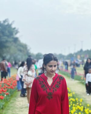 Shivani Tomar Instagram - Blooming with grace amidst the tulips 🌷