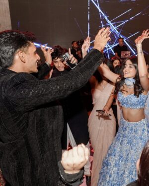 Shivvani Paatil Instagram - The lehenga of my dreams for #SarahAmbarJhoomUtha sangeet night!😍🦋 @seemagujraldesign 💙 Not exaggerating when I say I couldn’t feel my feet after this night but it was all worth it!! Celebrating @thattallgirlyouknow & @ambarsoodfitness with all of my fav people 🥹🤍 Ended the night in pajama’s cause that lehenga was half my weight lolol
.
.
.
.
.
.
Indian wedding // Shaadi // Indian wear // Lehenga // Sangeet outfit