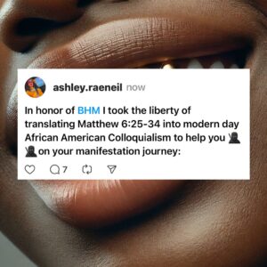 Shoniqua Shandai Instagram - Found my new favorite translation of the Bible. 🖤🙏🏿 Thank you so much @ashley.raeneil for using your creativity to give God glory and also make Black people feel so seen. It’s just so good on so many levels. 🖤🖤🖤🖤🖤👑✨💫

Happy Black History Month y’all! 🖤