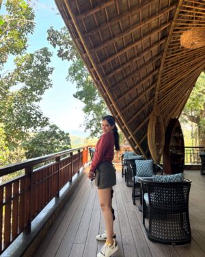 Shruthi Prakash Instagram - Can’t wait to share this experience with you!
Coming right up 
Timber tale series ❤️ @timbertalesofcoorg 

#shrutiprakash #resort #luxury #trip #valentines #loveislove #happy #nature #quiet #peace #loveit #coorg #travel