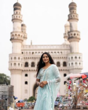 Shruti Reddy Instagram - Charminar 🤍⚡️

Photography: @tharundphotographer 
Retoucher: @ashishsom @manassompurapix 
Styling: @manogna_gollapudi 
Hair: @ramanababu660 
Represented by: @thanga_18