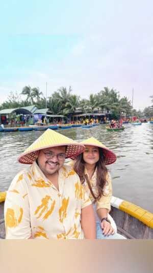 Shubhi Garg Agarwal Instagram - // Jiyenge saath, marenge saath! Kasam jo khayi thi, nibhani toh padegi. 😆

If you ever visit Vietnam, guys you just have to experience this exciting coconut boat ride in the Coconut Village in Hoi An! It’s one of the best activities we’ve done on the trip! 🥥🛶
.
.
.
.
.
.
.
.
.
#pickeratpace #vanshubhigaye #indiantravelblogger #indiantraveller #vietnam #vietnamtrip #hoianvietnam #hoianancienttown #coconutboatride #vietnamboatride #coconutvillage [vietnam trip, vietnam coconut boat ride, coconut village vietnam, round boat ride, indian travel influencer, global traveller, couple reels, couple goals]