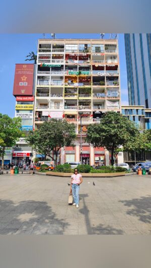 Shubhi Garg Agarwal Instagram - // This is the famous Apartment Cafe building in Ho Chi Minh City, Vietnam! 🇻🇳 

Van was really excited to bring us all here and we did come on the last day. The Apartment Cafe Building is a unique blend of modern and old-world charm. Today, it houses a vibrant array of independent cafes, workshops, boutique fashion stores, and co-working spaces.

We found a vegan restaurant in this building, named Gram 21 and ate some creamy pasta, thai curry with rice and a lot more. 😋

Nestled along the Nguyen Hue Walking Street, it has become a popular destination for many tourists! 😎 If you’re planning to visit Ho Chi Minh city in Vietnam anytime soon, don’t forget to check out this interesting place!
.
.
.
.
.
.
.
.
#pickeratpace #indianblogger #indiantravelblogger #travelbloggerindia #vietnamtravel #vietnamtrip #hochiminh #hochiminhcity #apartmentcafe #saigonlife #vietnamdiaries [ho chi minh city, ho chi minh cafes, saigon food, vietnamese food, vietnam trip, indian travel blogger in vietnam]