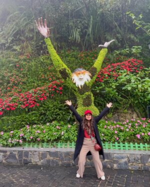 Shubhi Garg Agarwal Instagram - // Grown up and still never growing up! 🐒

This is the last post showing you how much I admired the BaNa Hills. This post is about the Flower Garden situated there, that has a vast variety of exotic flowers! I absolutely loved watching these flowers bloom (and even with the fog covering the entire area, and the rain pouring; we were able to enjoy our experience). 🌸🌷🌺

This was all from the amazing @sunworldbanahills in Danang. Next stop is Ho Chi Minh City. Stay tuned for the updates! 🙋‍♀️
.
.
.
.
.
.
.
.
#pickeratpace #indianblogger #indiantravelblogger #vietnam #vietnamtrip #vietnamtravel #banahillsvietnam #sunworldbanahills [flower garden bana hills, things to do in vietnam, things to do in danang, things to do in bana hills, vietnam trip, vitenam travel, danang cuty, sunworld bana hills]