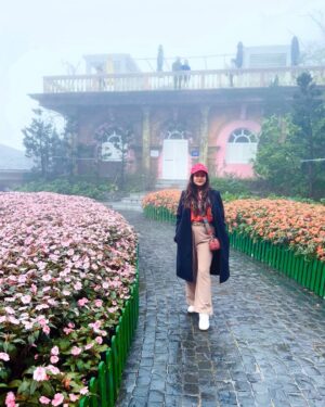 Shubhi Garg Agarwal Instagram - // Grown up and still never growing up! 🐒

This is the last post showing you how much I admired the BaNa Hills. This post is about the Flower Garden situated there, that has a vast variety of exotic flowers! I absolutely loved watching these flowers bloom (and even with the fog covering the entire area, and the rain pouring; we were able to enjoy our experience). 🌸🌷🌺

This was all from the amazing @sunworldbanahills in Danang. Next stop is Ho Chi Minh City. Stay tuned for the updates! 🙋‍♀️
.
.
.
.
.
.
.
.
#pickeratpace #indianblogger #indiantravelblogger #vietnam #vietnamtrip #vietnamtravel #banahillsvietnam #sunworldbanahills [flower garden bana hills, things to do in vietnam, things to do in danang, things to do in bana hills, vietnam trip, vitenam travel, danang cuty, sunworld bana hills]