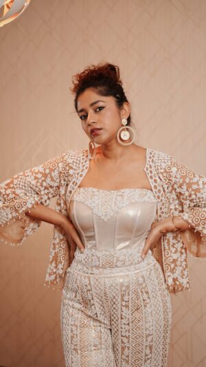 Sonal Aggarwal Instagram - Dancing my way into 2025… in this stunning outfit from @kkaanchadvanie @kkaanchadvanielabel ❤️
.
.
#pinkpeppercorn #stylewithsonal #NYE2025 #newyearmood #retrovibes