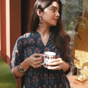 Sowkya Reddy Instagram - Life on Soft Mode 📸☕️🤍☀️✨
.
.
.
.
.
.
.
.
(Kurti , Indo western , desi aesthetics , Indian , desi girl , short kurti , fit check , ootd )