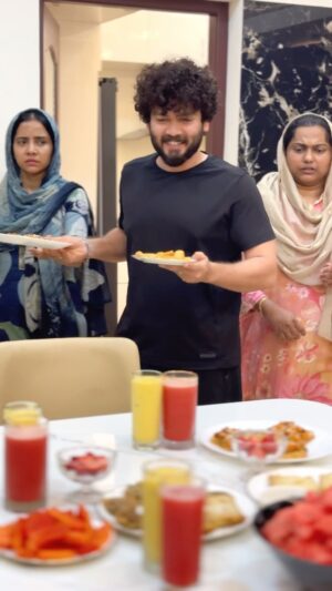 Suhana Basheer Instagram - Me Helping My Wives For Iftaar After Sleeping All Day 😜😂🤣