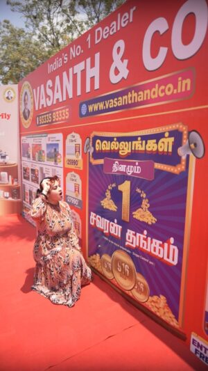 Suja Varunee Instagram - Makkale.... Vasanth & Co. Global Home Products Expo is LIVE! ✨🏡

🛍️ Massive Deals from March 14th to 17th!

✅ Best Price Guarantee
✅ Easy EMI Options
✅ FREE Gifts
✅ Exciting Cashback Offers
✅ WIN 1 Sovereign Gold EVERY DAY! 💰✨

🎤 Join the Slogan Competition & grab a chance to WIN exciting gifts! 🏆✨
💳 Upgrade your home with Easy EMI Offers!

📍 Visit Chennai Trade Centre, Nandambakkam TODAY!
🔥 Hurry! Don’t miss the biggest home products expo!

#VasanthAndCo #homeexpo #reelitfeelit #sujaverified #trendingreels #viralreels #celebration #gold #chennaievents