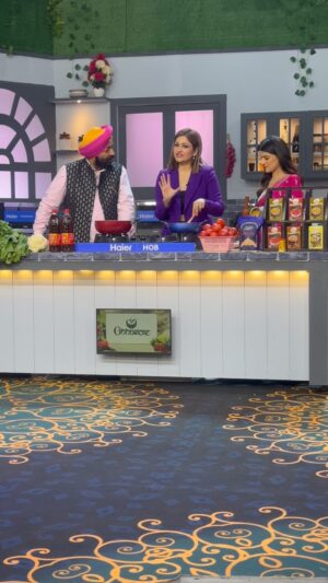 Surilie Gautam Instagram - Watch me tonight on Punjab De Super Chef 👩🏻‍🍳💜🥰 only on PTC Punjabi at 7pm 🌸