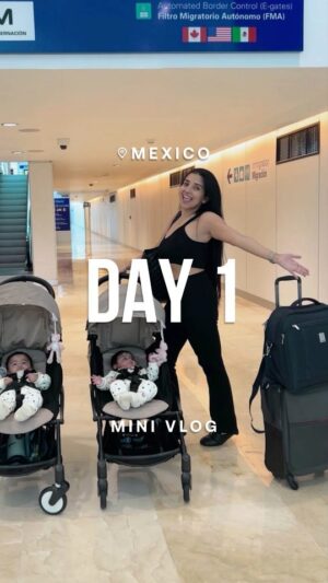 Swati Verma Instagram - 📍Day 1 Throwback to our amazing day in Mexico! 🌴☀️ Vanessa and Valentina were little adventurers, and we survived our first day! 😂💕 Here’s a mini vlog of some of our favourite moments—can’t wait to go back one day! 🌊 What’s your favorite travel memory with your family? ✈️

#thenandatwins #twinlife #mexico #babies #family